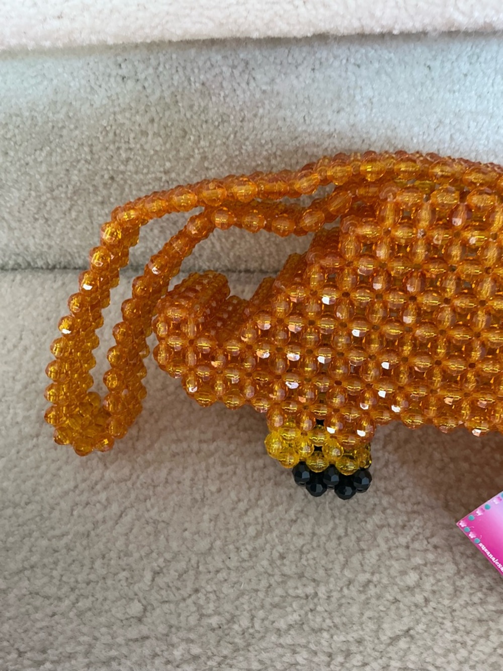 ADORABLE NWT SUSAN ALEXANDRA WEENY DACHSHUND BEADED CROSSBODY BAG - Picture 9 of 16